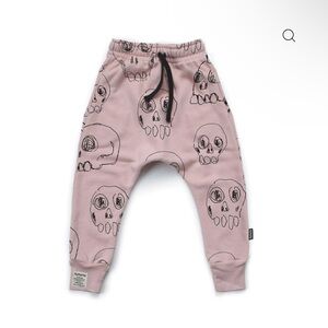 nununu Blush Skull Pattern Joggers